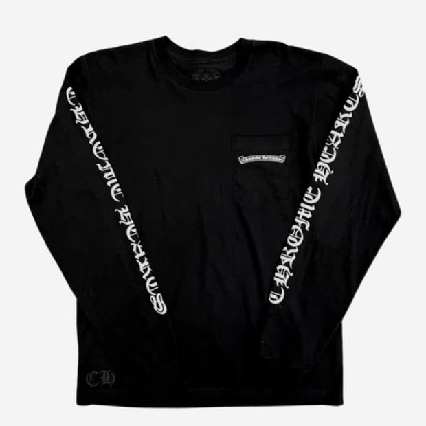[NEW][L] CHROME HEARTS SCROLL LOGO TEE
