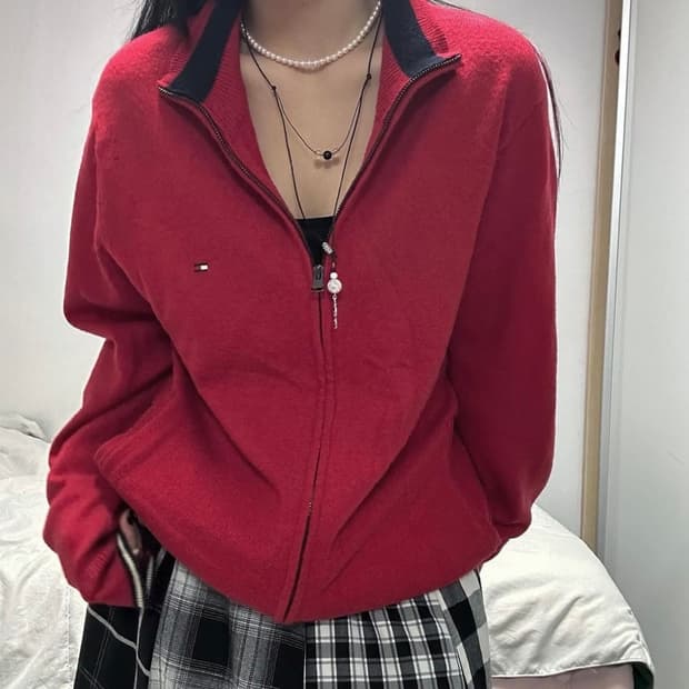 🌊TOMMY HILFIGER Knit Zip-Up