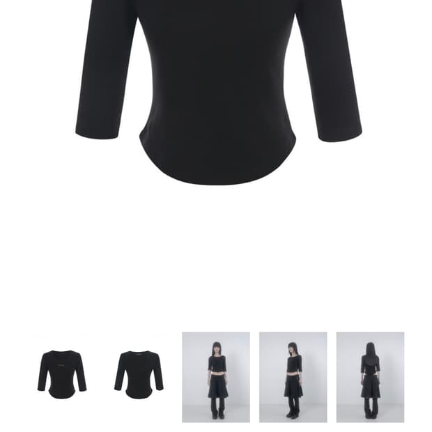 wsc아카이브 3/4 petaline tee 001