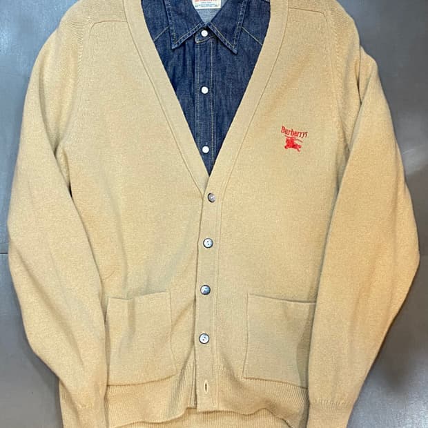 버버리 램스울 가디건 (Made in 스코틀랜드)