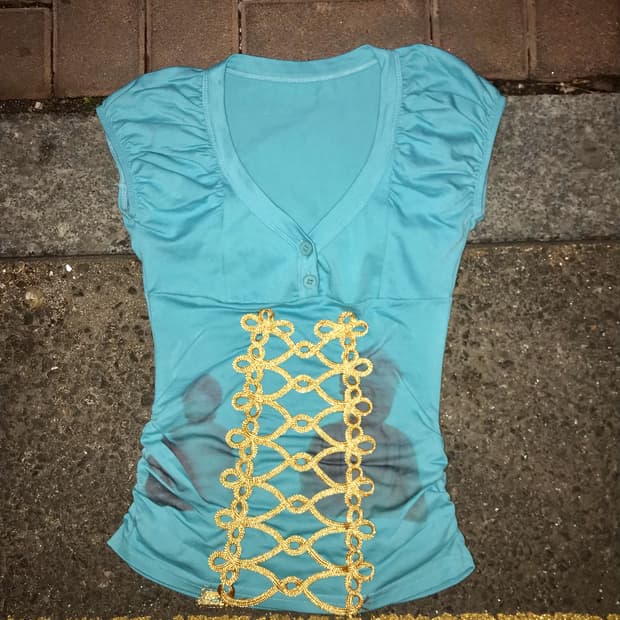 Mint Napoleon Braid Top