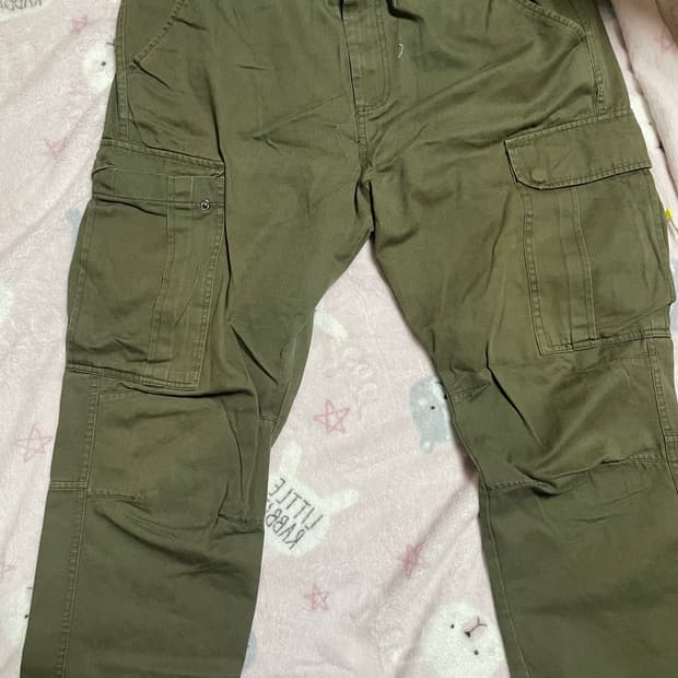 허리 개크고 밑위 개긴 바지