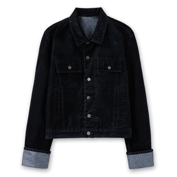 우영미 네이비 크롭 자켓 (공홈 품절) 원가 98만원 네고가능