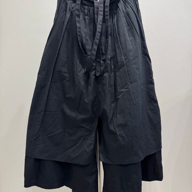 캐피탈 서스펜더 랩 레이어드 와이드 팬츠