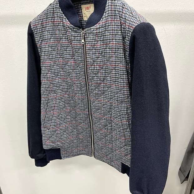 105) 비오비 이태리 누빔 블루종 