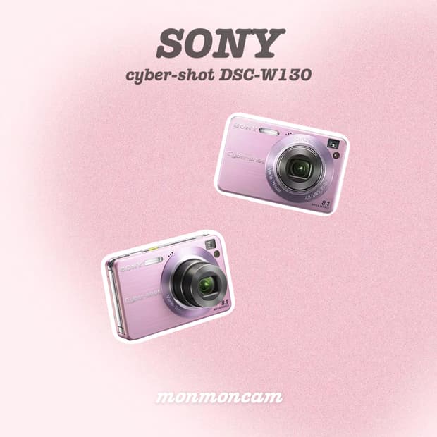 레어🩷 소니 사이버샷 w130 핑크 디카 sony