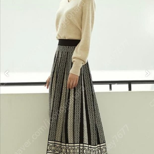 STEFANEL 니트 롱 스커트 (D90