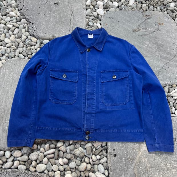 OLD VINTAGE HBT FRENCH CYCLIST 프렌치워크자켓