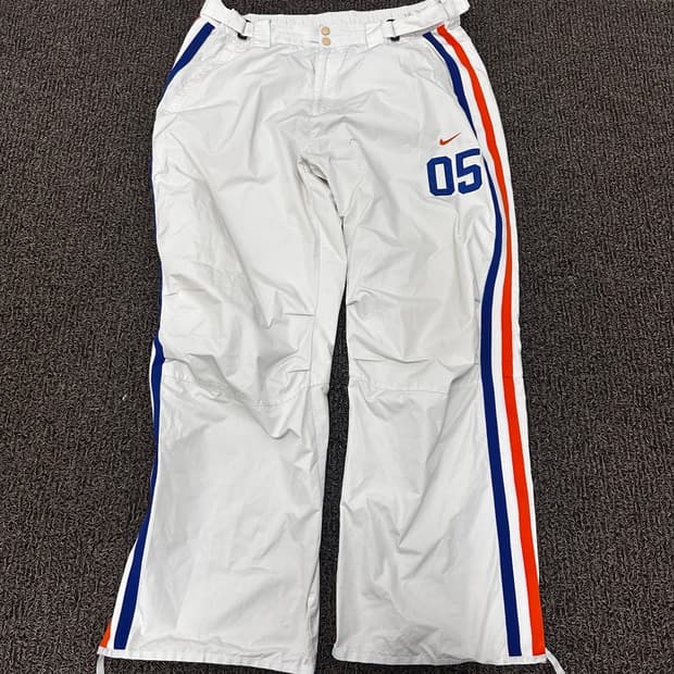 NIKE 나이키 올드스쿨 와이드 나일론 트랙팬츠 화이트 XL