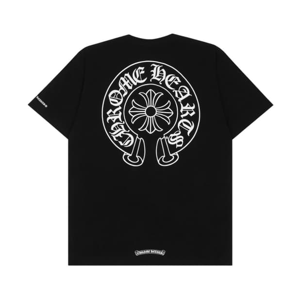 L / 크롬하츠 홀스슈 로고 포켓 티셔츠 블랙