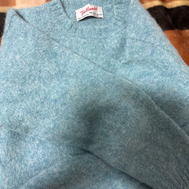 셔틀랜드 쉐기독 니트