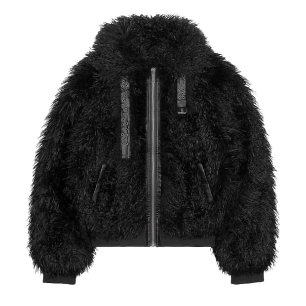레이서월드와이드 MONGOLIAN FUR BOMBER (M)