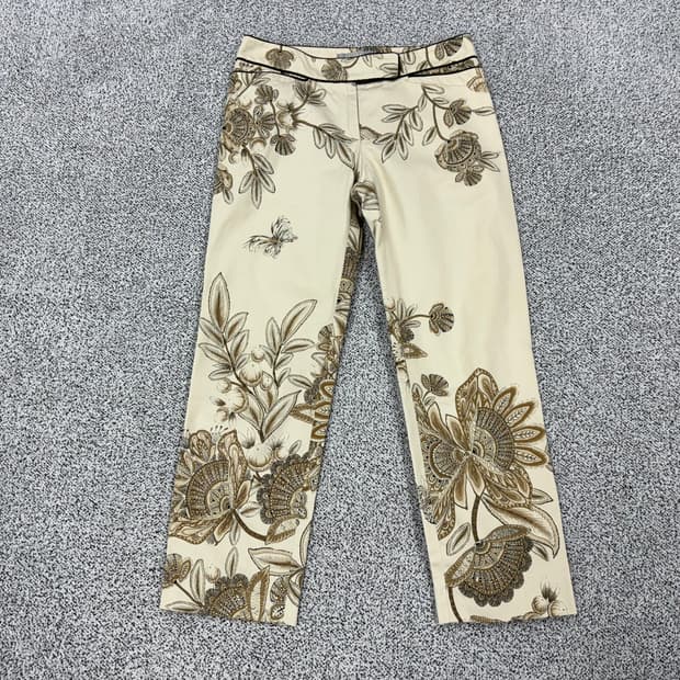 막스마라 플라워 모티브 팬츠