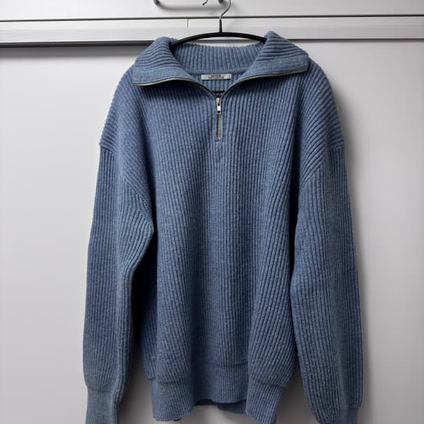 마티스 더 큐레이터 half zip 니트