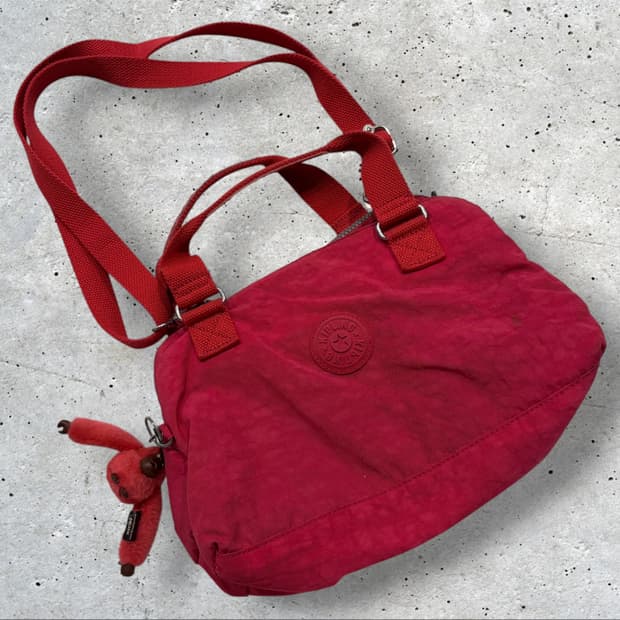 키플링 레드 핑크 토트백 크로스백 + 키링