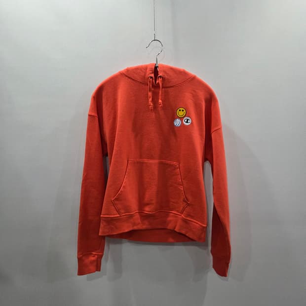 챔피온 우먼 기모 후드티 코랄색 M 