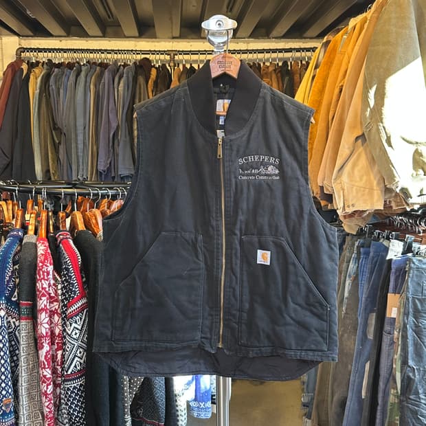 칼하트 퀄팅 라이닝 컨버스 워크 베스트