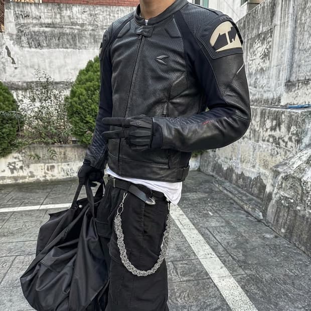 RS taichi 모토사이클 레이싱 레더 자켓