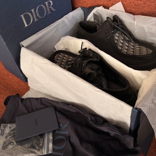 디올 / 익스플로어 오블리크 자카드 보트 슈즈 / 43