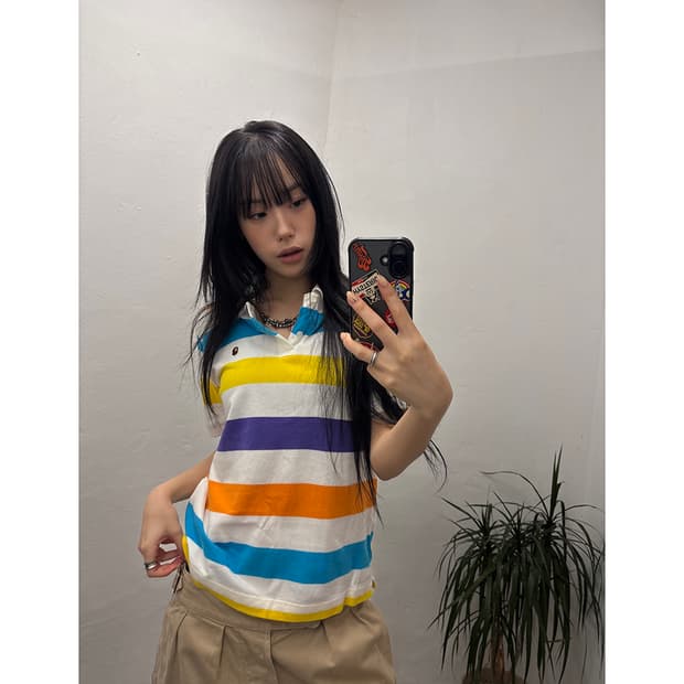 A BATHING APE Border Polo Shirt
