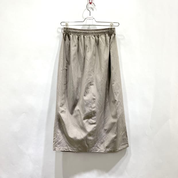 심플베이지 밴딩 롱스커트 베이지 S
