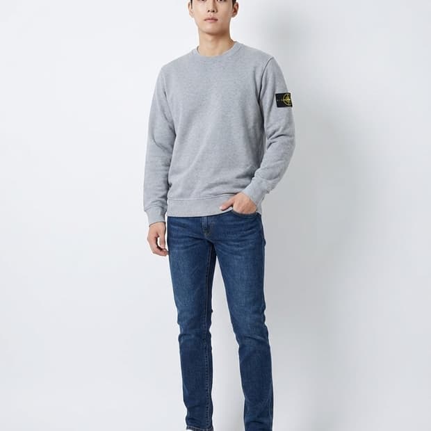 스톤아일랜드 맨투맨 그레이_L