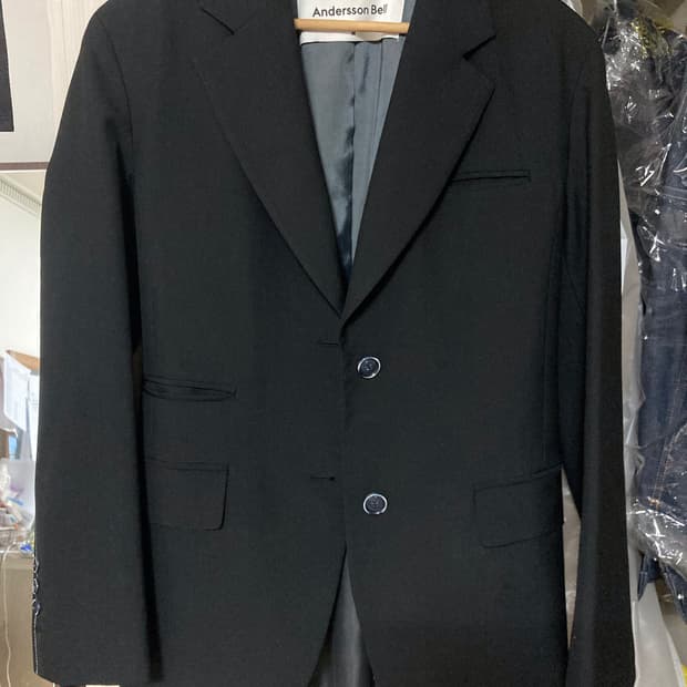 앤더슨벨 카티나 스티치 자켓 19S/S 블랙 (착샷 있음)