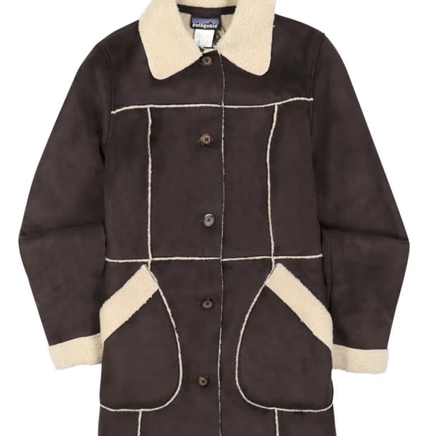 파타고니아 스웨이드 무스탕 자켓 브라운