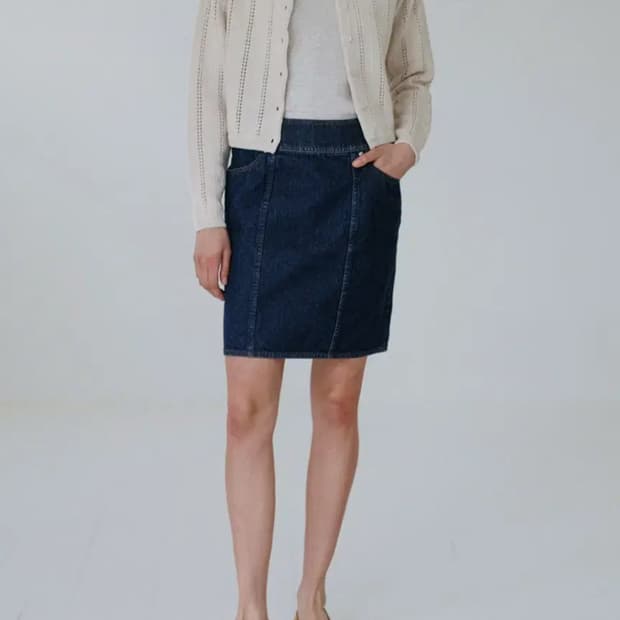 얼바닉30 데님 스커트