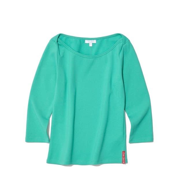 파르티멘토우먼 three-quarter sleeve tee emerald
