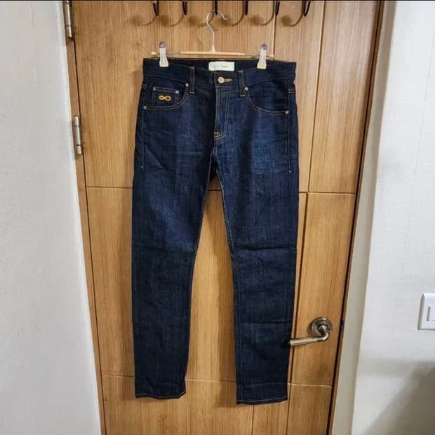 (31)플랙 로우 데님 팬츠