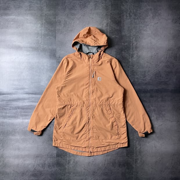 CARHARTT 칼하트 빈티지 코랄 후드 윈드브레이커 A00407