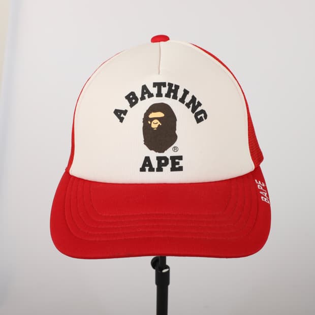 OS / BAPE  베이프 사루 로고 볼캡 블랙