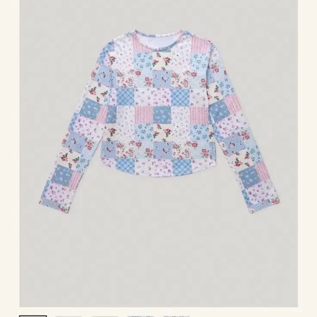 스무드무드 패치워크 플로럴 티셔츠