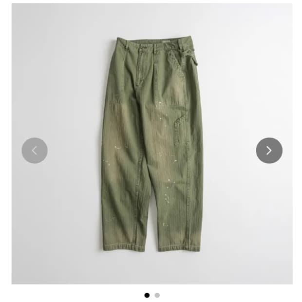 [3] 비헤비어 used hemmed mil pants