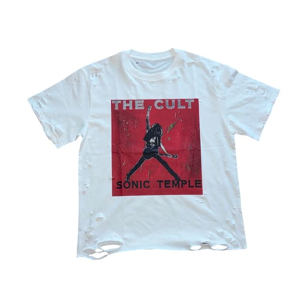 빈티지 디스트로이드 데미지 반팔티 