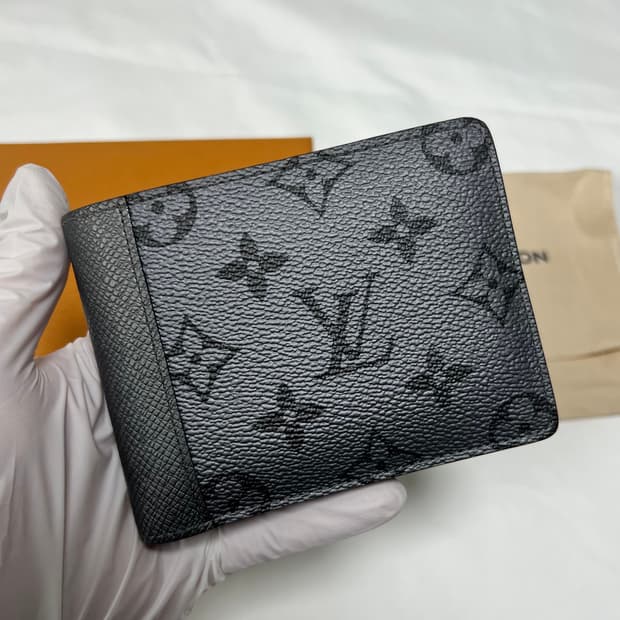 [정품] 루이비통 멀티플 월렛 건메탈 그레이