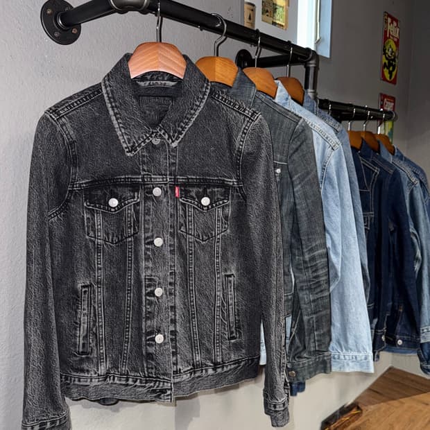 리바이스 블랙데님자켓 
