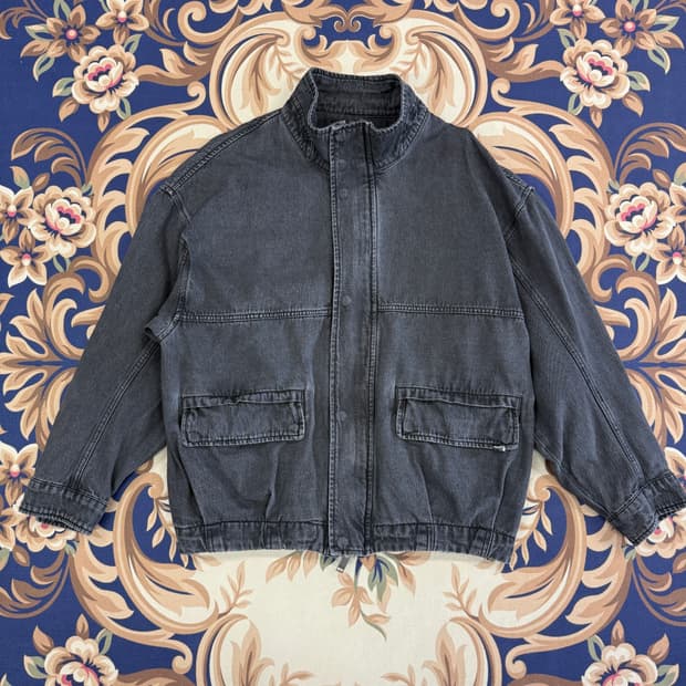 (XL)일꼬르소 ILCORSO 흑청 데님자켓(2WAY지퍼)