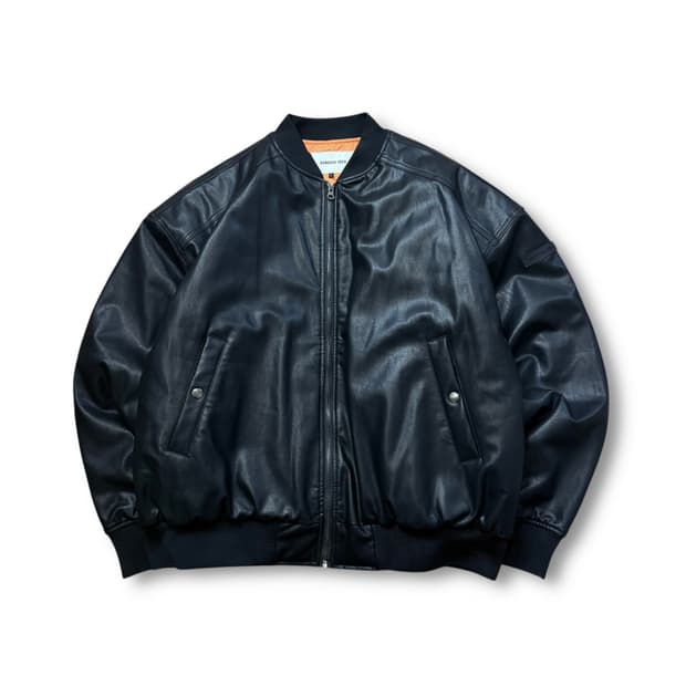제네럴 아이디어 레더 봄버자켓