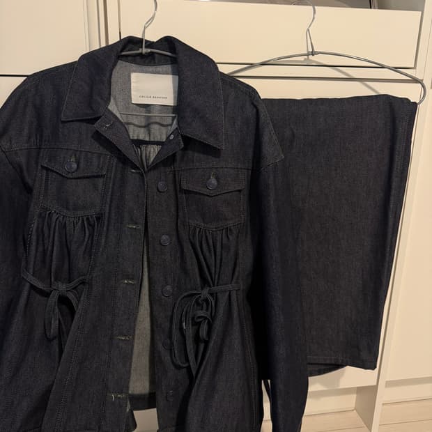 세실리에 반센 데님 셋업