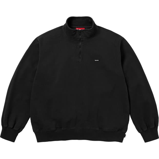 슈프림 스몰 박스 하프 집 풀오버 블랙 - 26SS S