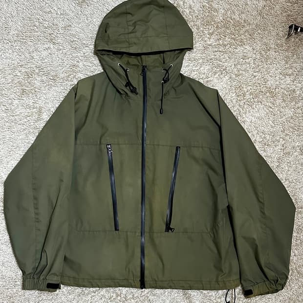 유니폼브릿지 올리브 후드 자켓 M