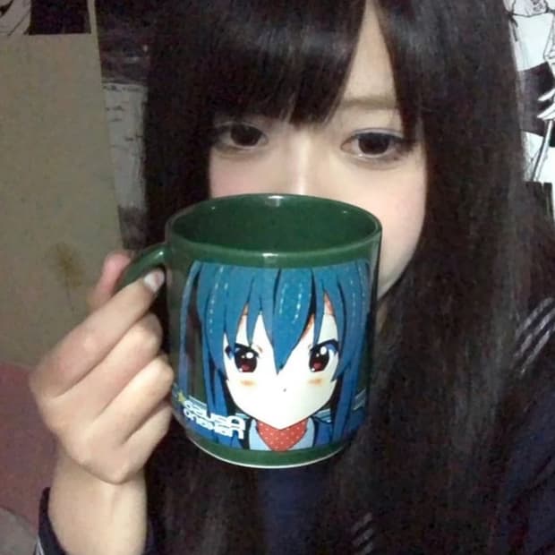 케이온 굿즈 머그컵 히라사와 유이 핑크