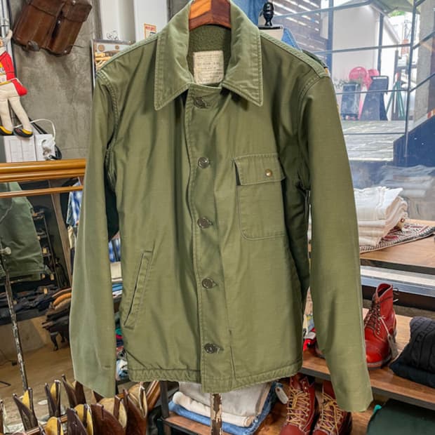 70'S US NAVY A-2 DECK JACKET(M)