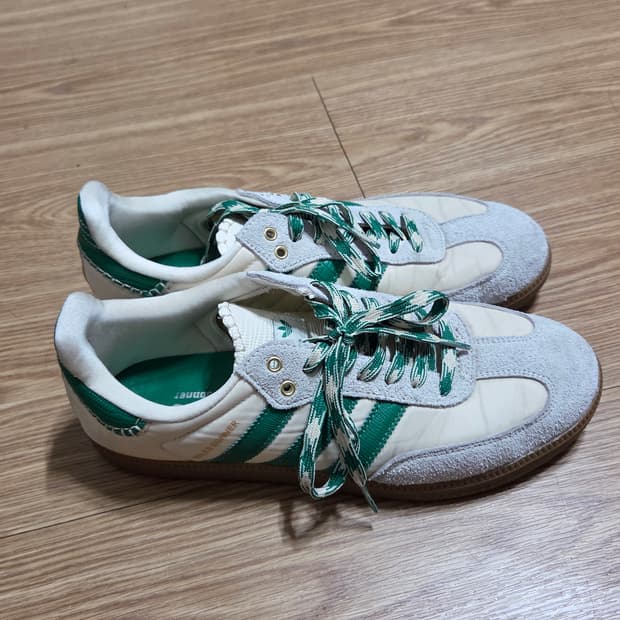 아디다스 웨일스보너 삼바 크림 그린 270