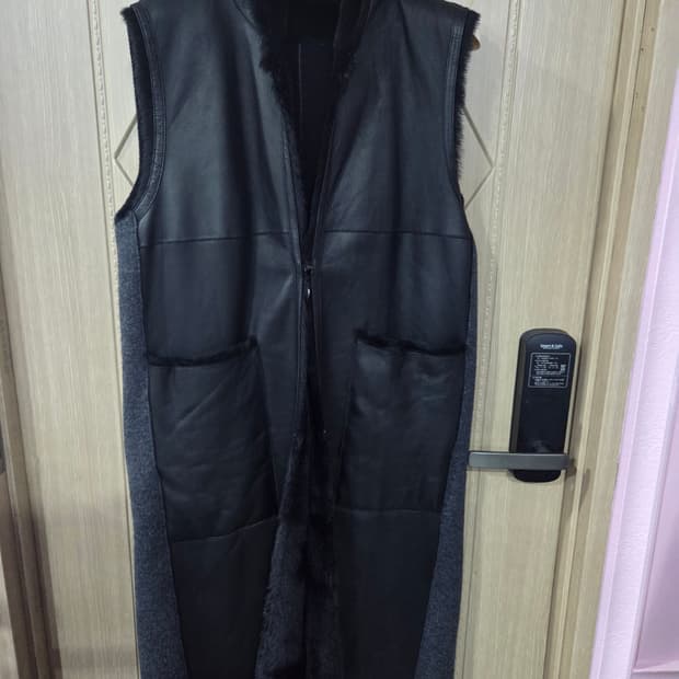 후드 롱 베스트조끼