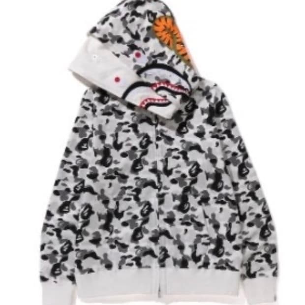 베이프 더블 샤크 후드 화이트 구해요