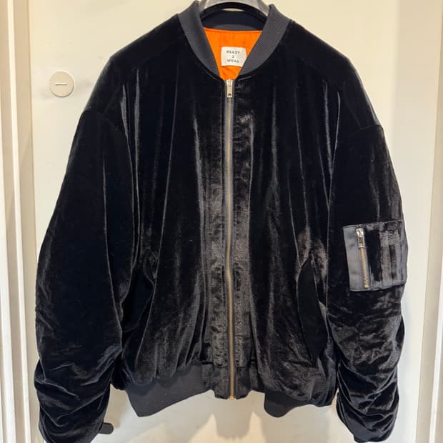 레디투웨어 벨벳 항공점퍼