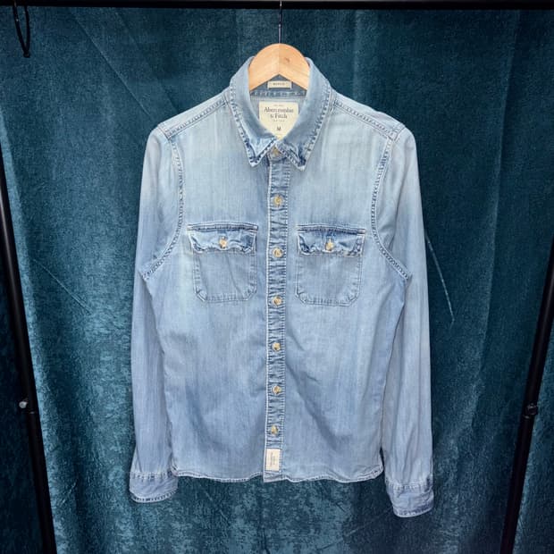 (M) 아베크롬비 연청 데님 셔츠